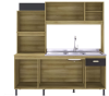 Thumbnail MUEBLE DE COCINA SEVILHA 5P 182 INDÉKES CASTANI|PLOMO0