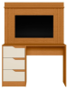 Thumbnail ESCRITORIO C/PANEL DOBLE CINAMOMO/MATE W (ALBATROZ) - MOVELMAX0